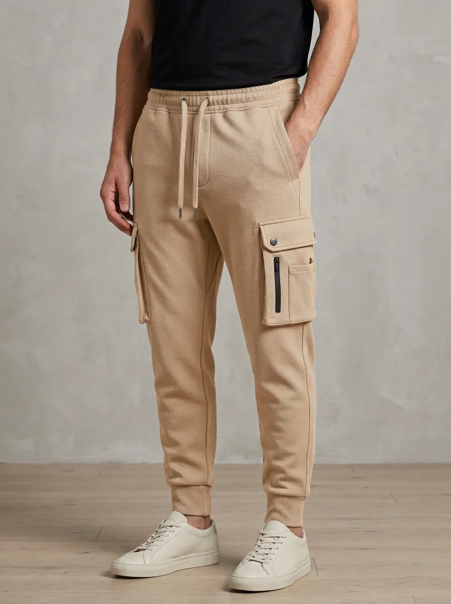 Streetwear Multi Pocket Modern Look Men's Cargo Jogger Pants