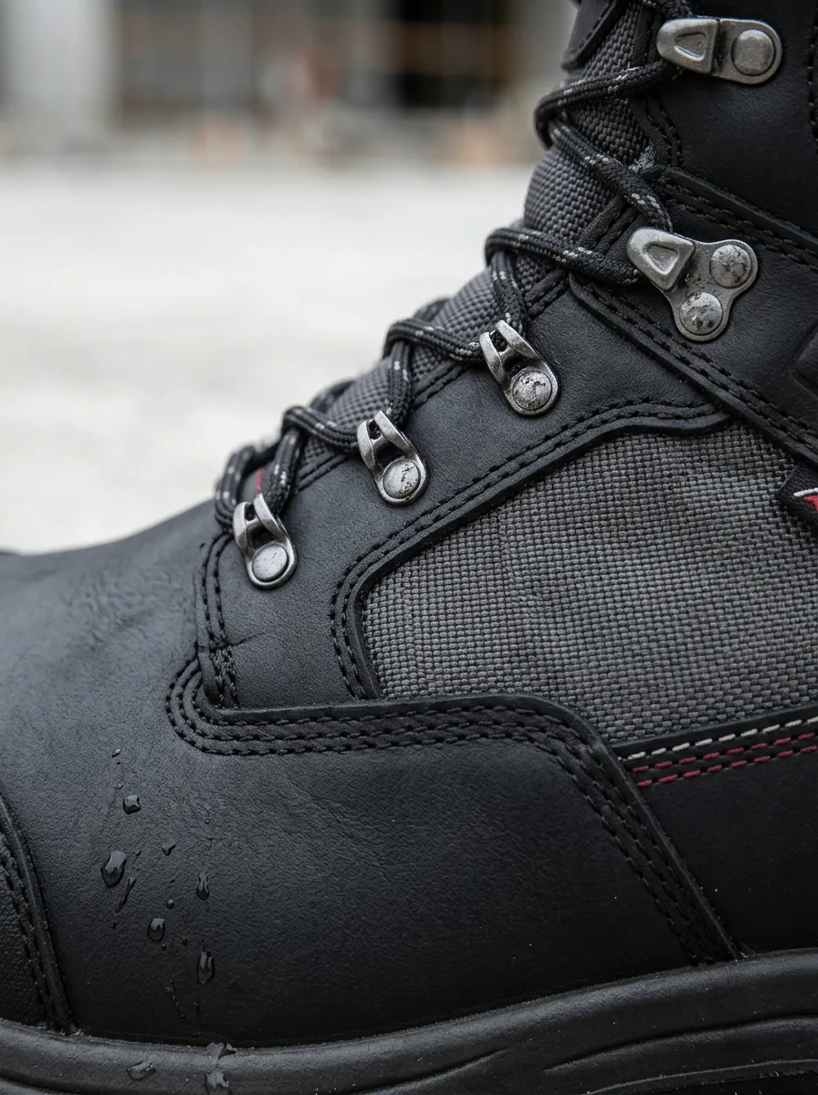 Men's Waterproof Construction Safety Printed Work Boots