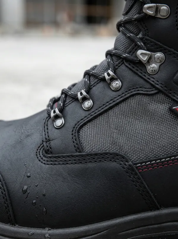 Men's Waterproof Construction Safety Printed Work Boots