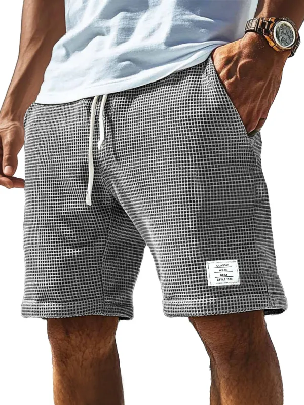 Everyday Textured Knit Drawstring Shorts