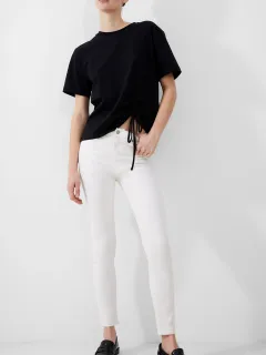 Casual Lazy Slim Fit Cotton Women's Trousers