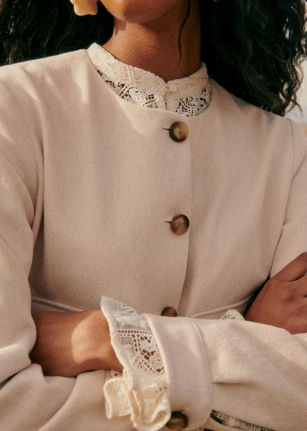 Plain Long Sleeve Jacket