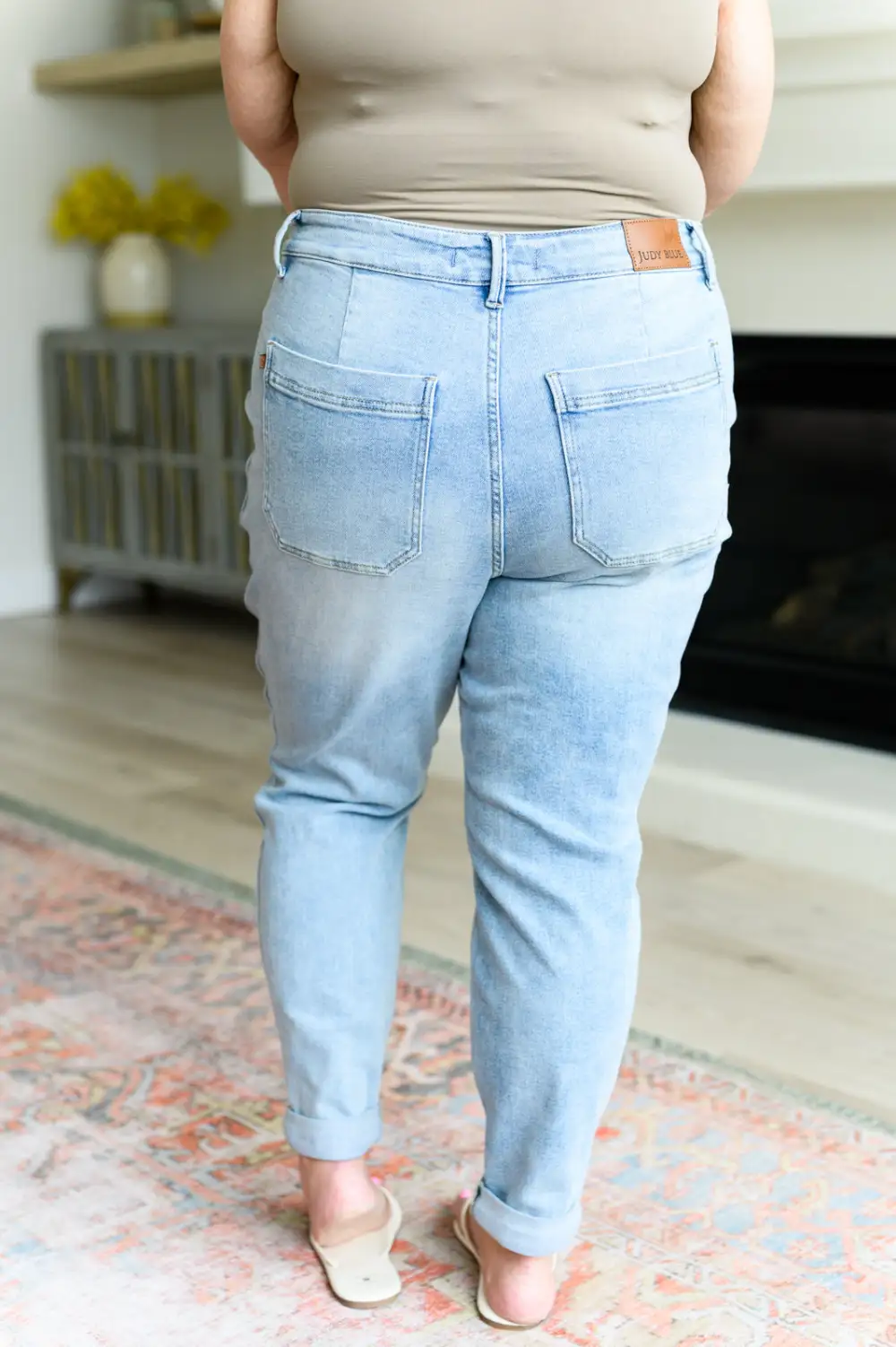 High Rise Vintage Denim Jogger