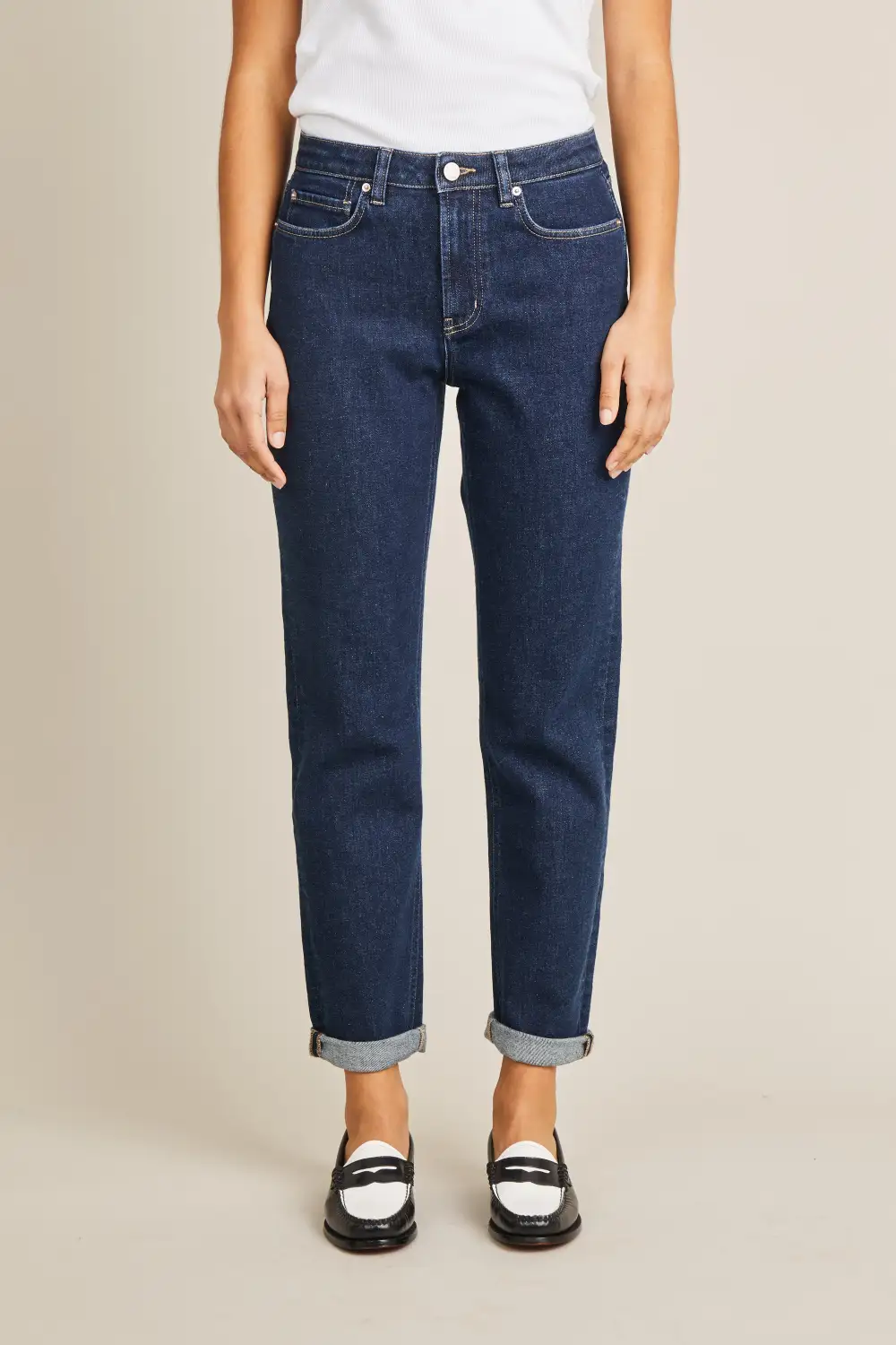Women's Boyfriend Girlfriend High Waist Jeans