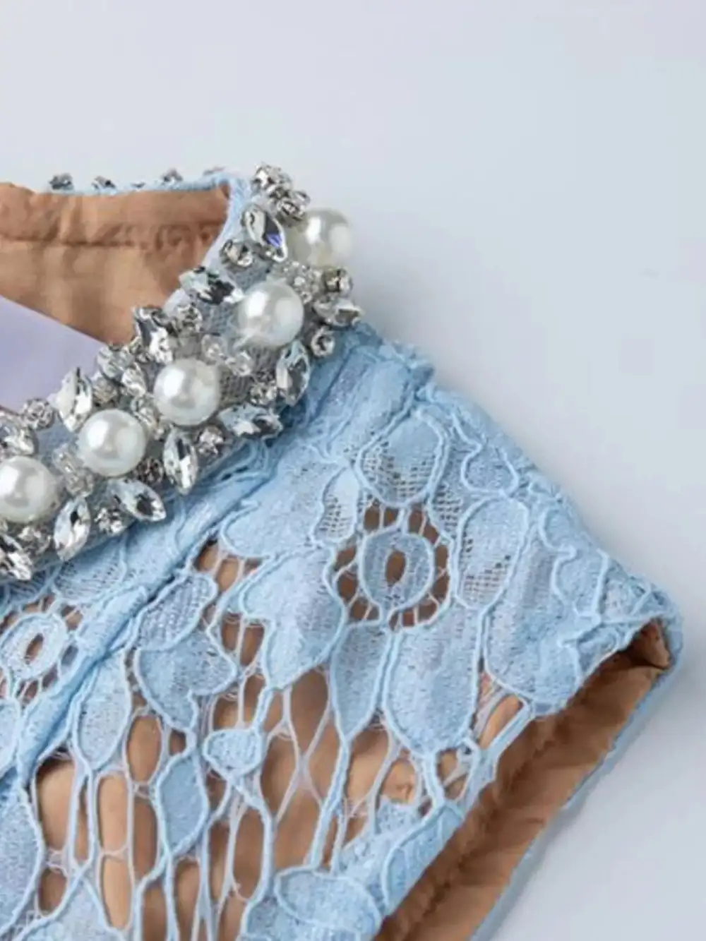 Lace Sleeveless Dress Casual