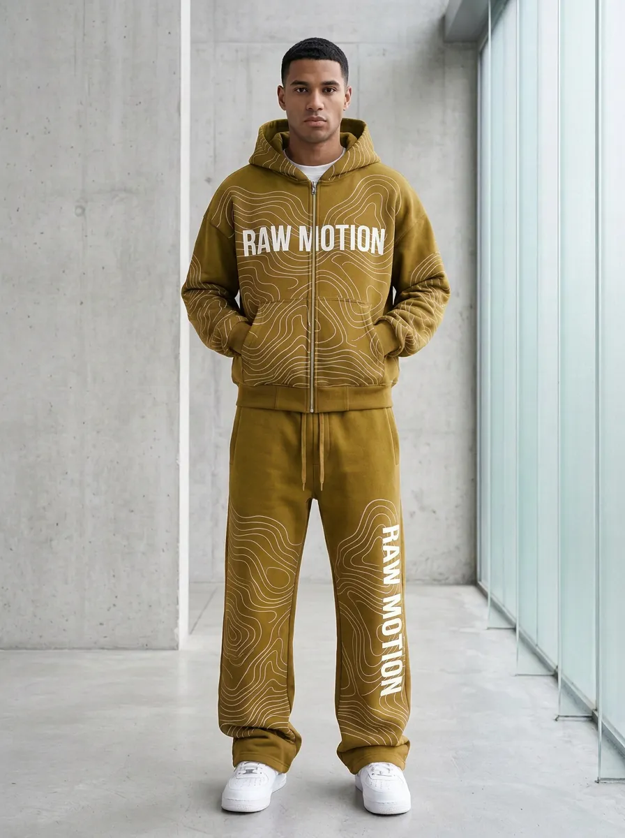 Active Tracksuit Topographic Men's Two-Piece Tracksuit