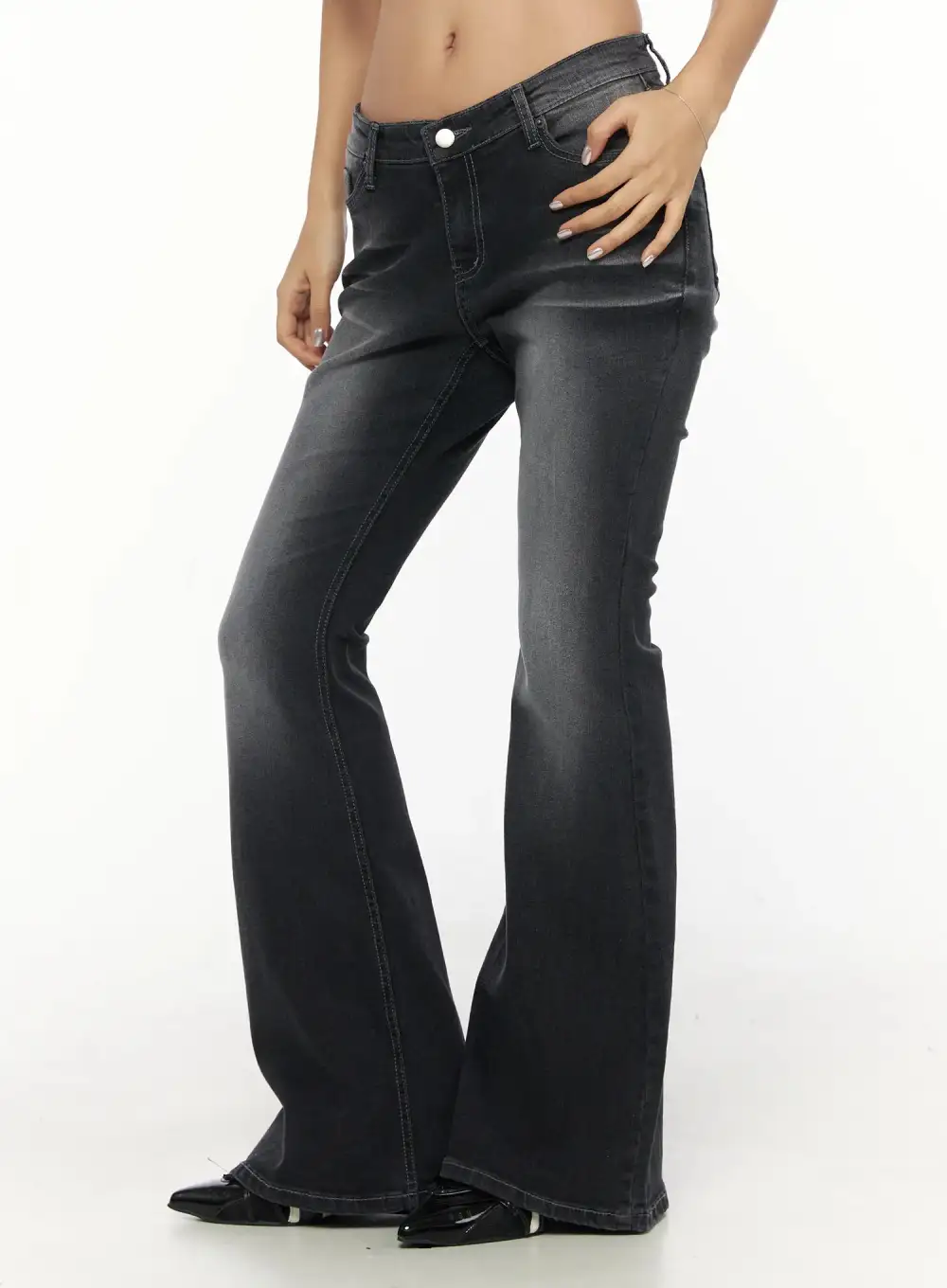 Slim-Fit Bootcut Jeans