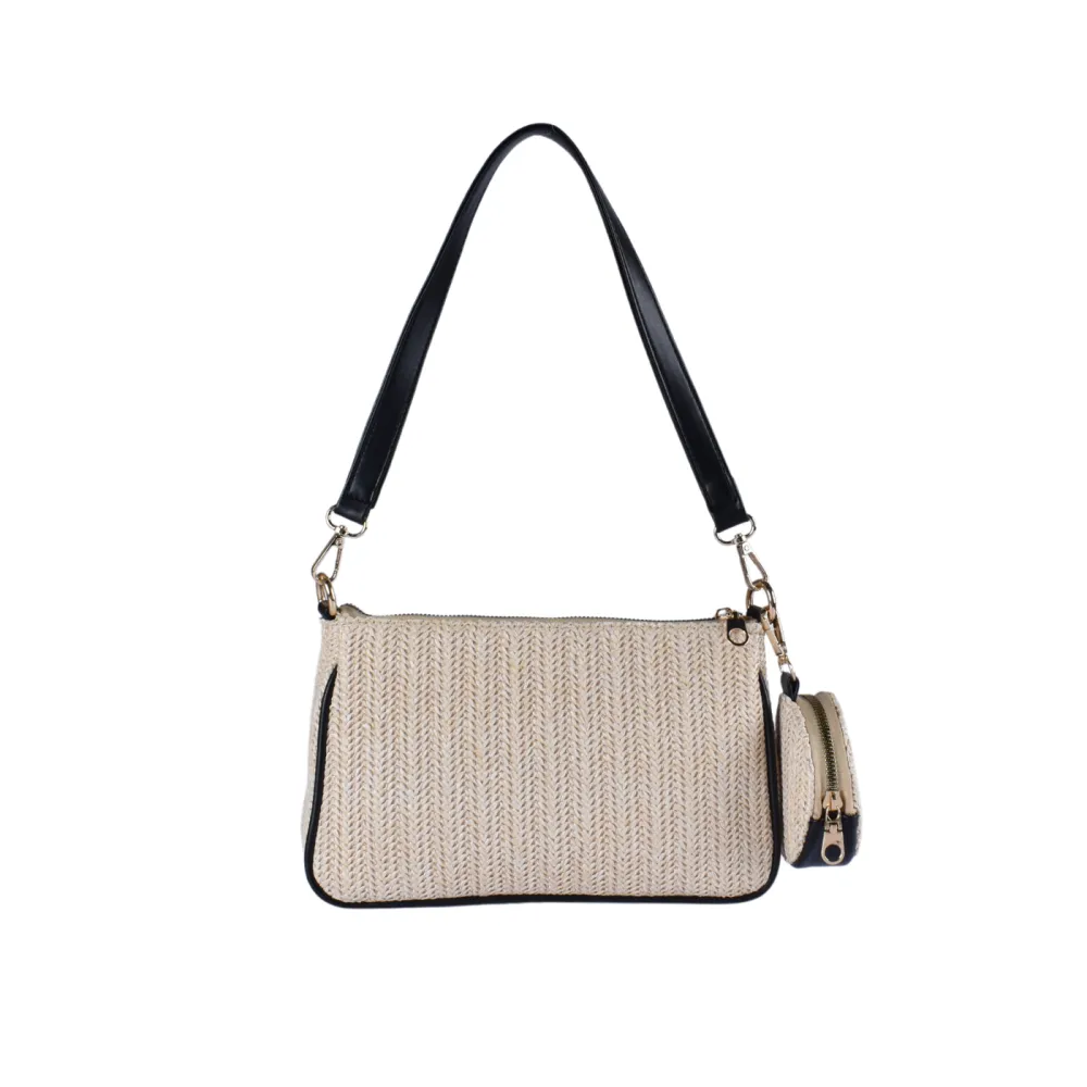Minimal Leather Shoulder Bag
