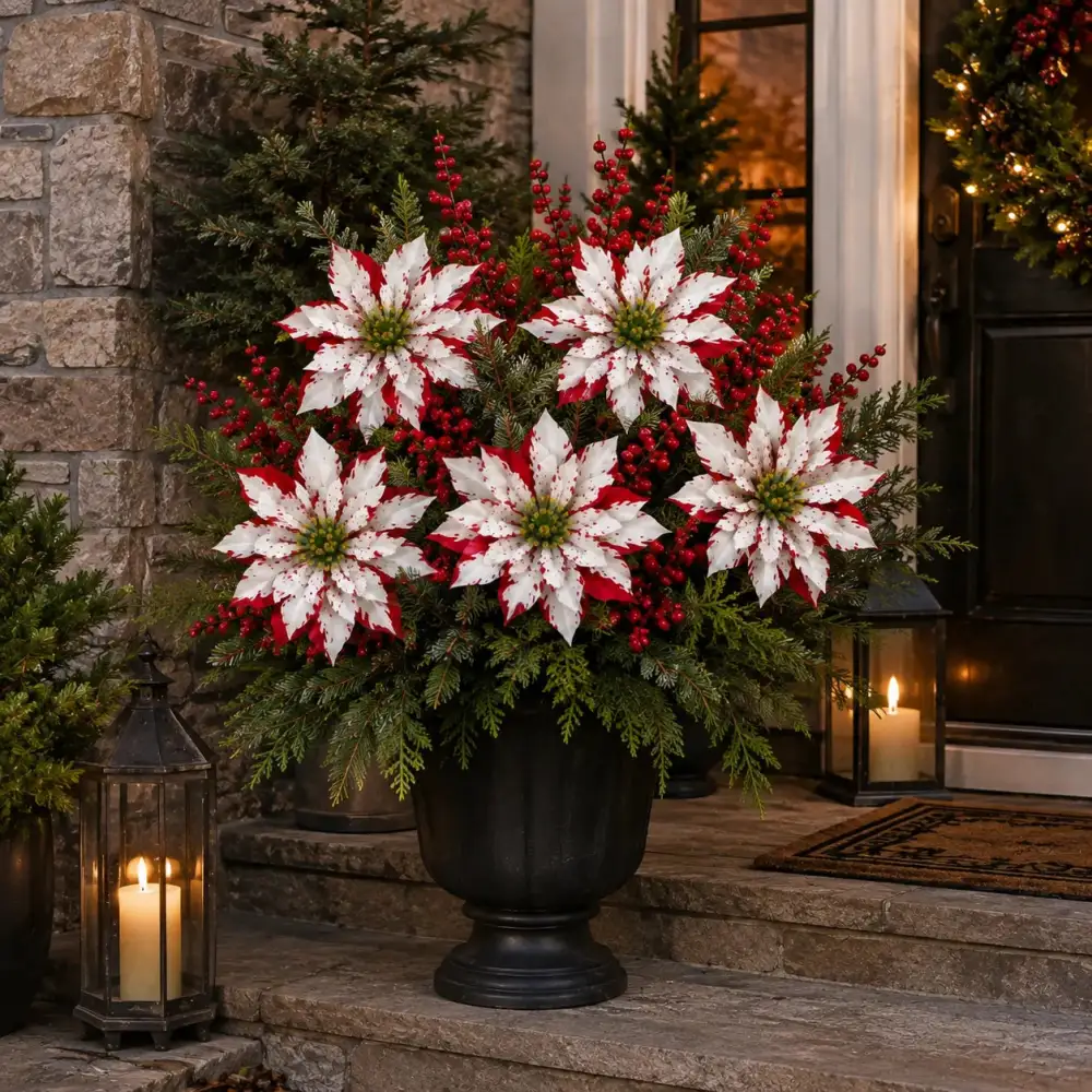 🔥Last Day 49% OFF🌺🎄Christmas Poinsettia Planter Inserts