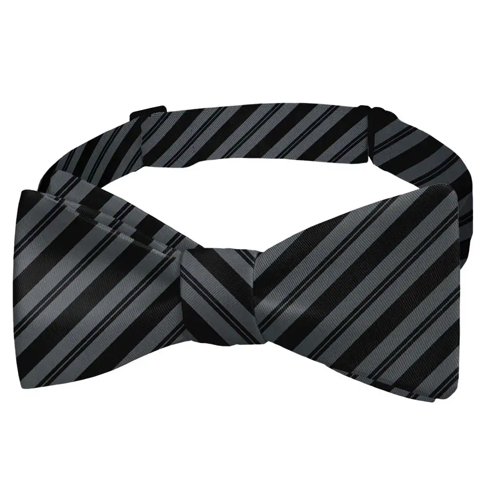 Collegiate Stripe Motif Bow Tie
