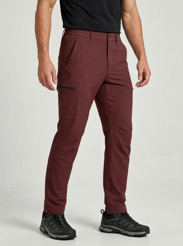 Men's Multi-Pocket Quick-Dry Trail Zip-Pocket Cargo Pants