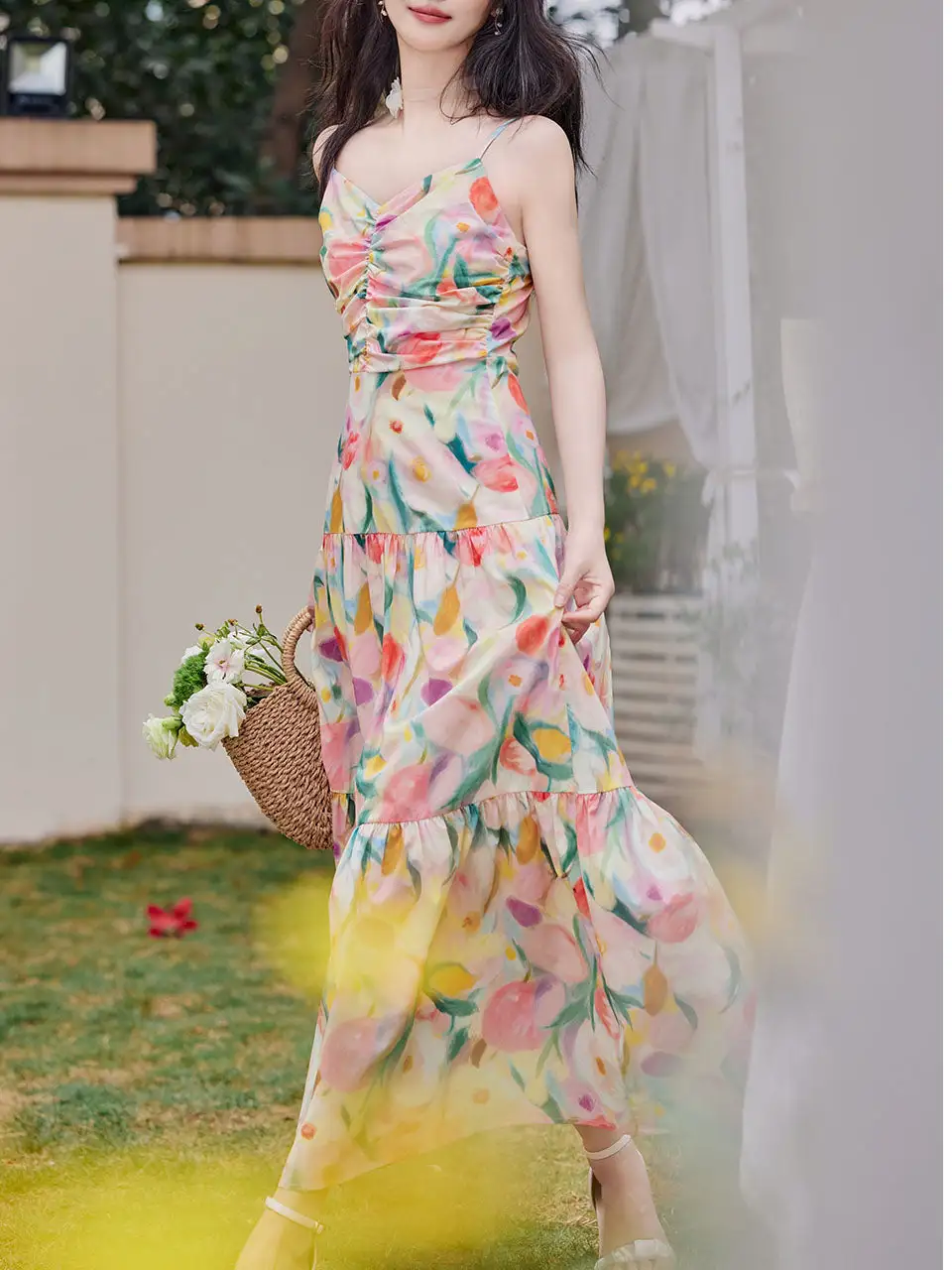 Spaghetti Strap Swing Swing Dress