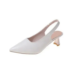 Textile Upper Pointed Toe Stiletto Sandals