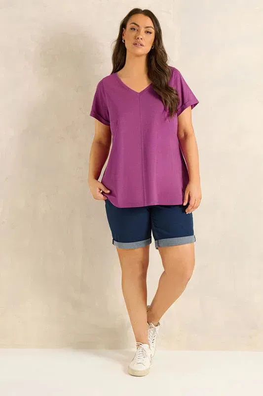 Purple Cotton T-Shirt