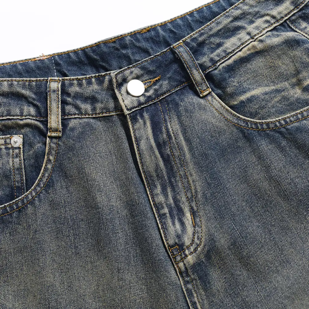 Patchwork Denim Jeans