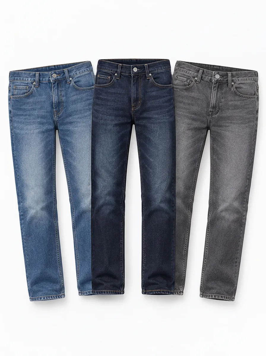 3 Pack of Classic Denim Slim Fit Jeans