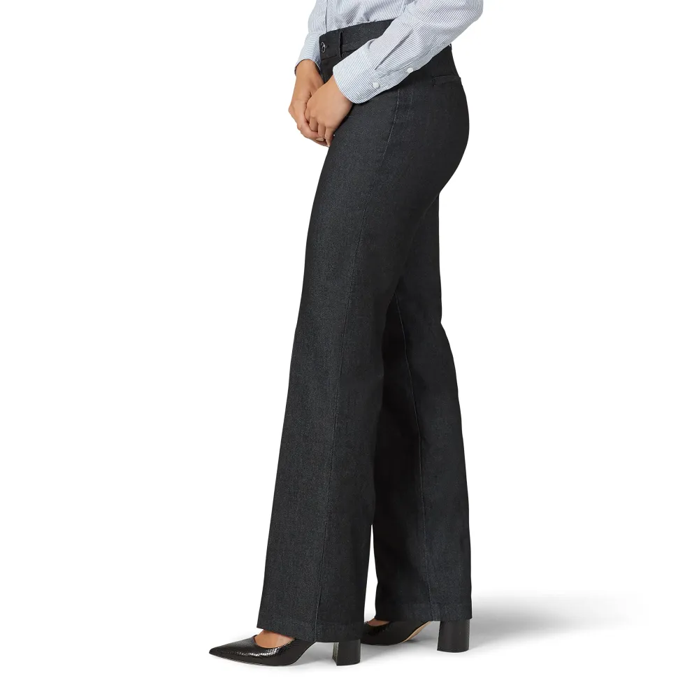 Women's Ultra Lux Comfort with Flex Motion Black Trouser