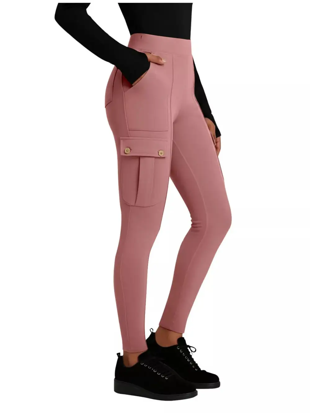 Refined High Waist Active Pants