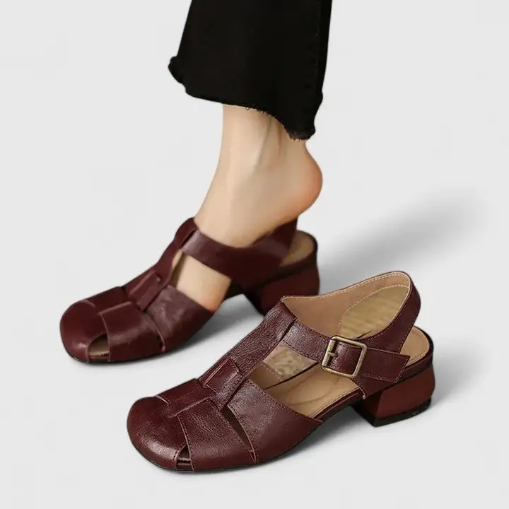 Modern Leather Everyday Flat Sandals