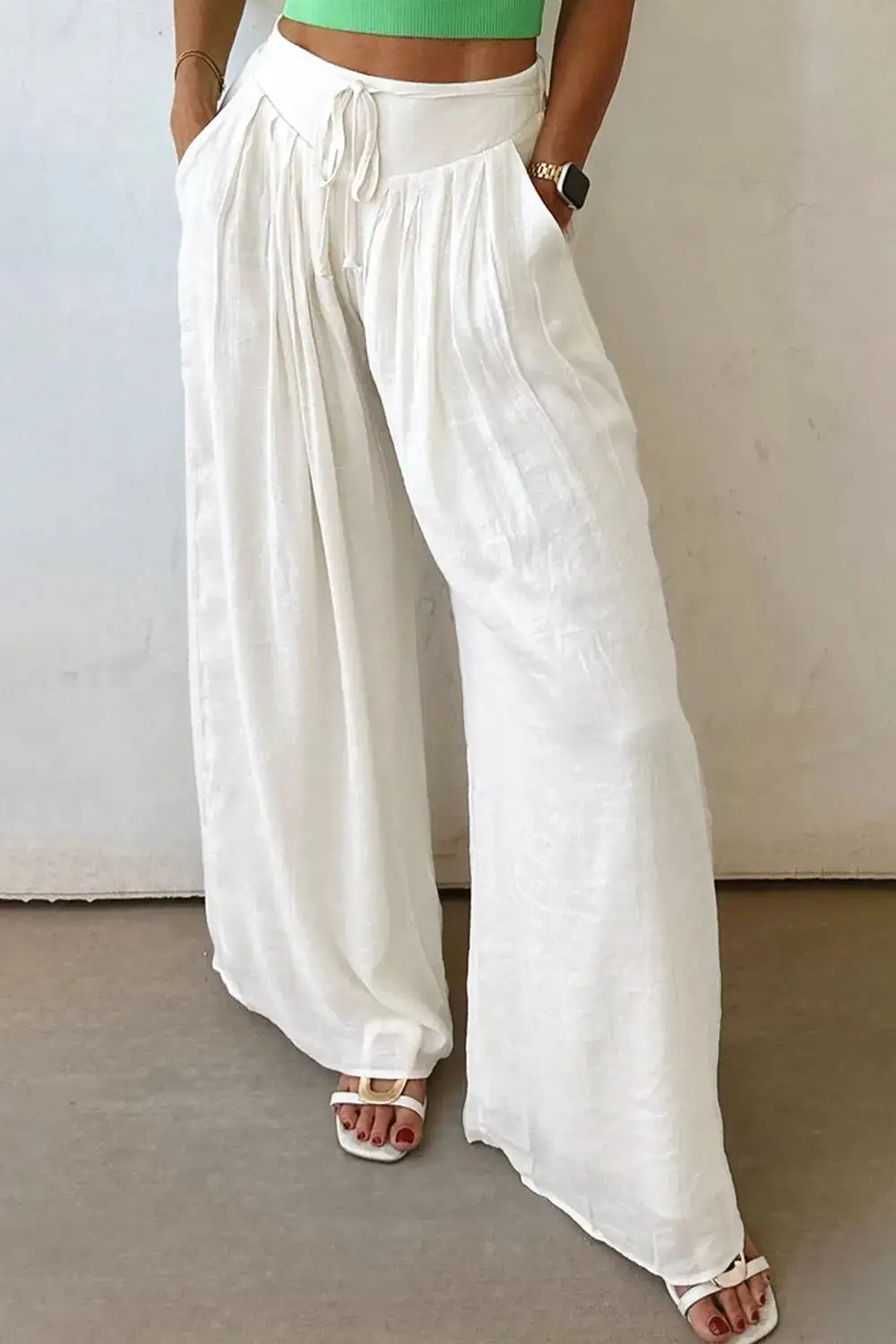 Drawstring Casual Pants
