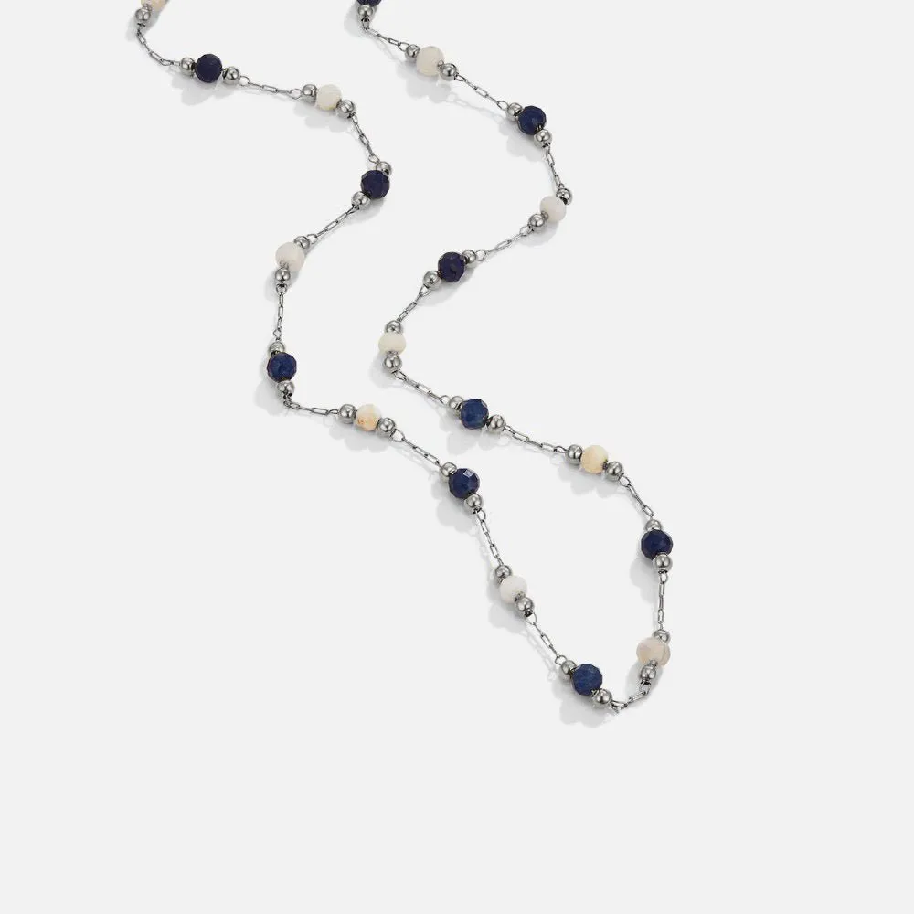 Adjustable Waterproof Stone Bead Necklace