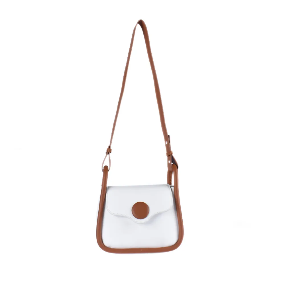 Relaxed Leather Compact Crossbody Bag