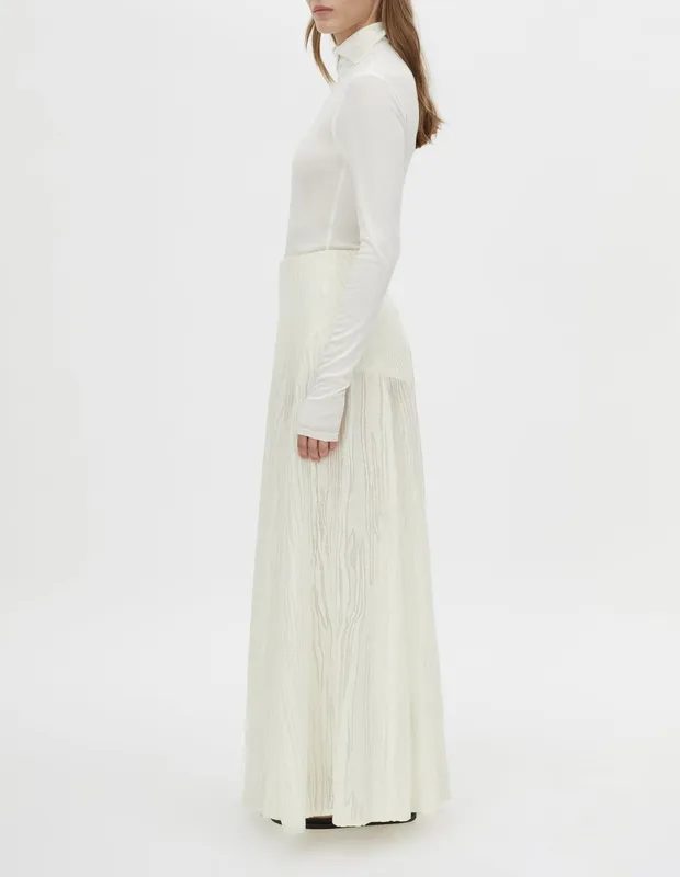 Cream Maxi Skirt