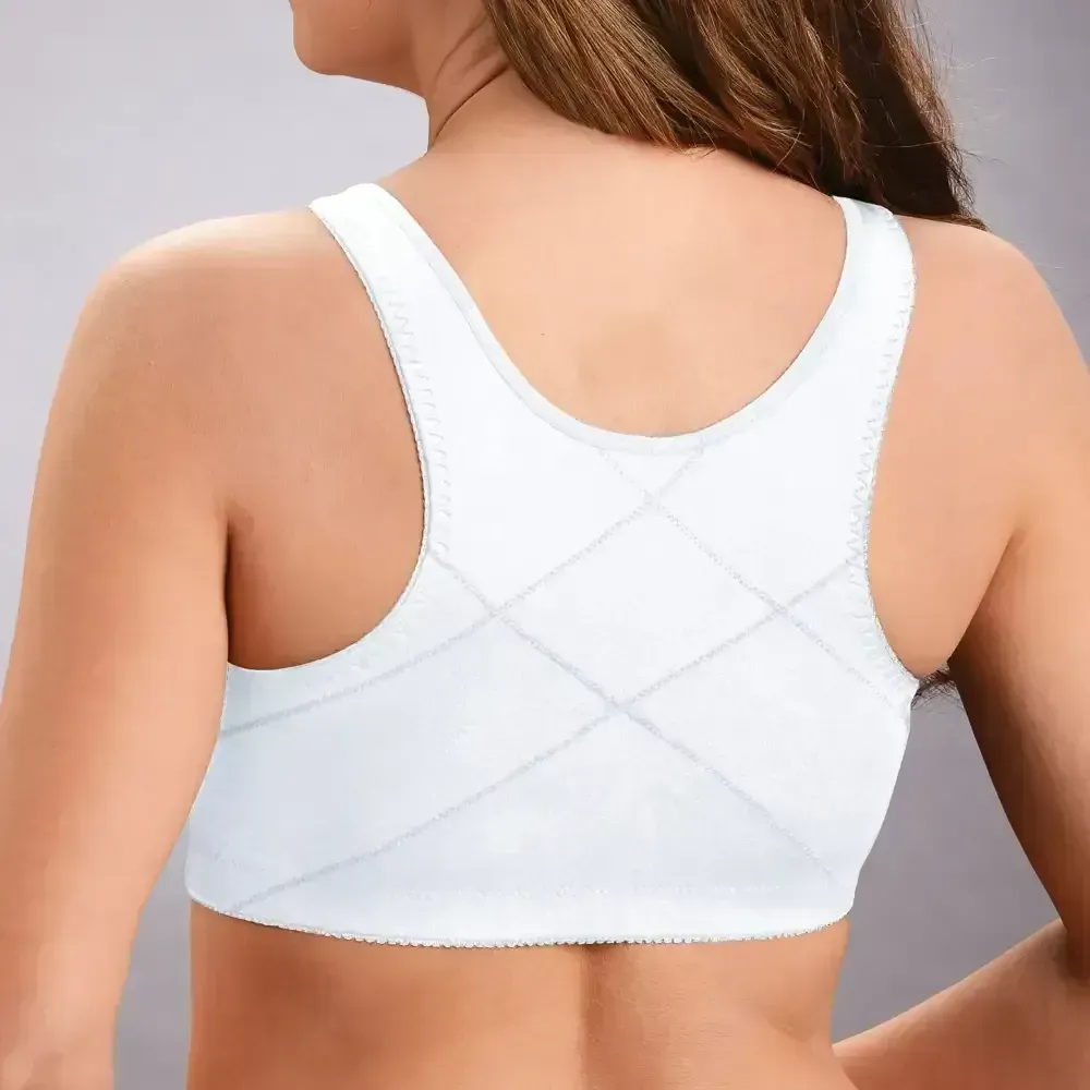 Front hooks, stretch-lace, super-lift, and posture correction �C ALL IN ONE BRA!