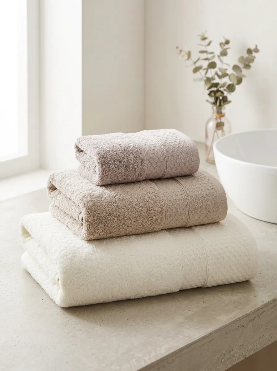 Everyday Honeycomb Three-Piece Towel Set