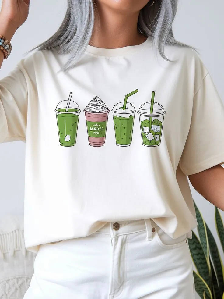 Matcha Drinks Cotton Tee