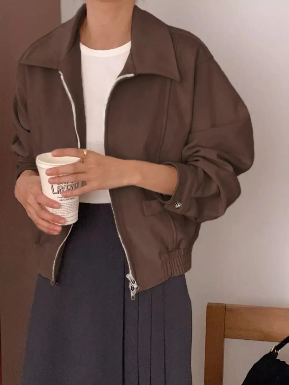 Casual Refined Zip-Up Jacket