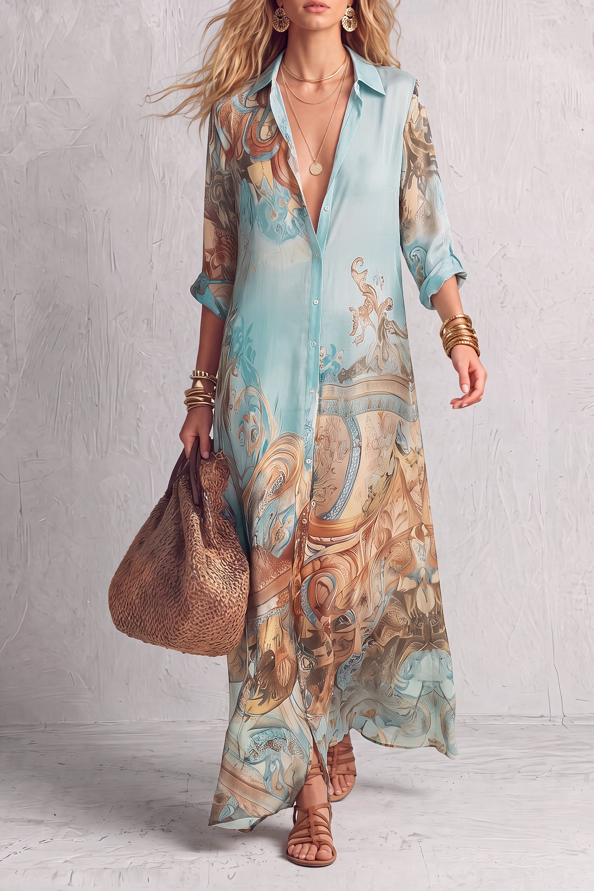 Printed Maxi Dress
