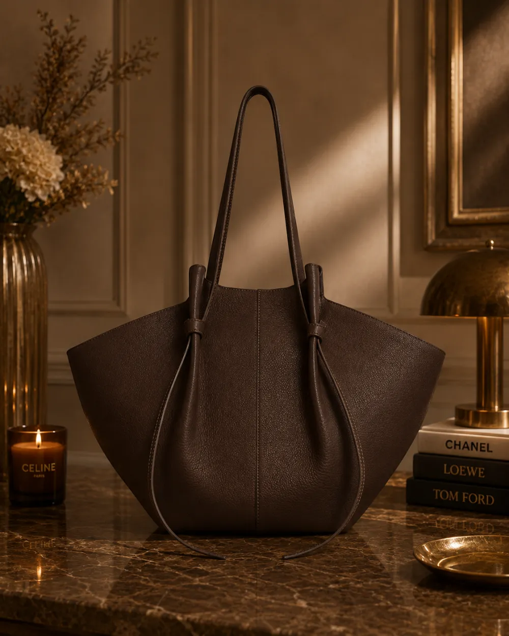 Structured Oversized Slouchy Tote Bag