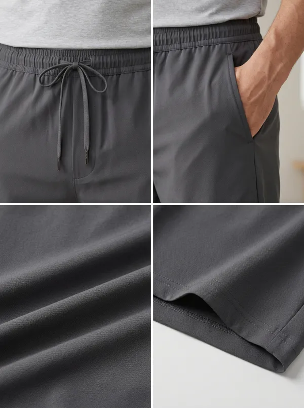 Simple Ice-Silk Casual Stretch Shorts
