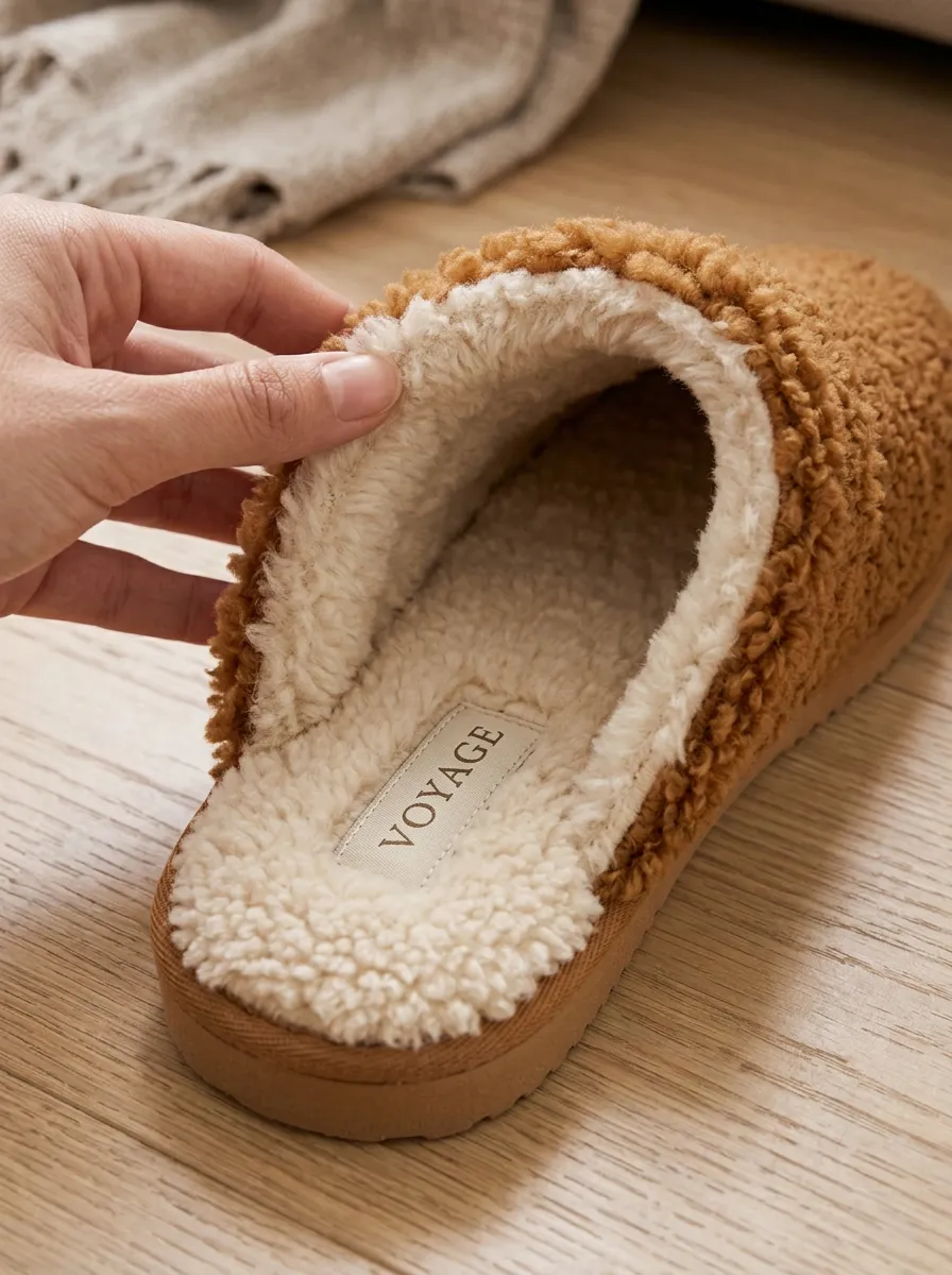Women's Faux Fur Sherpa Indoor Slippers