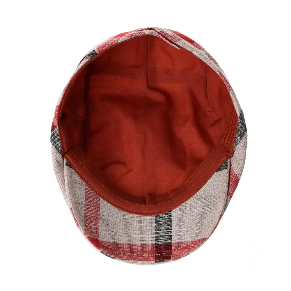 Cotton Plaid Ivy Newsboy Cap
