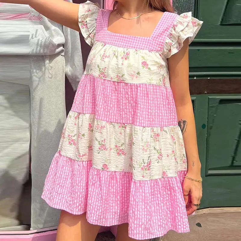 Graceful Refined Women's Floral Mini Dress