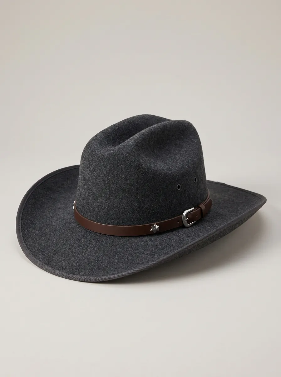 Heritage Style Earth Tone Cowboy Hat with Belt Style Band