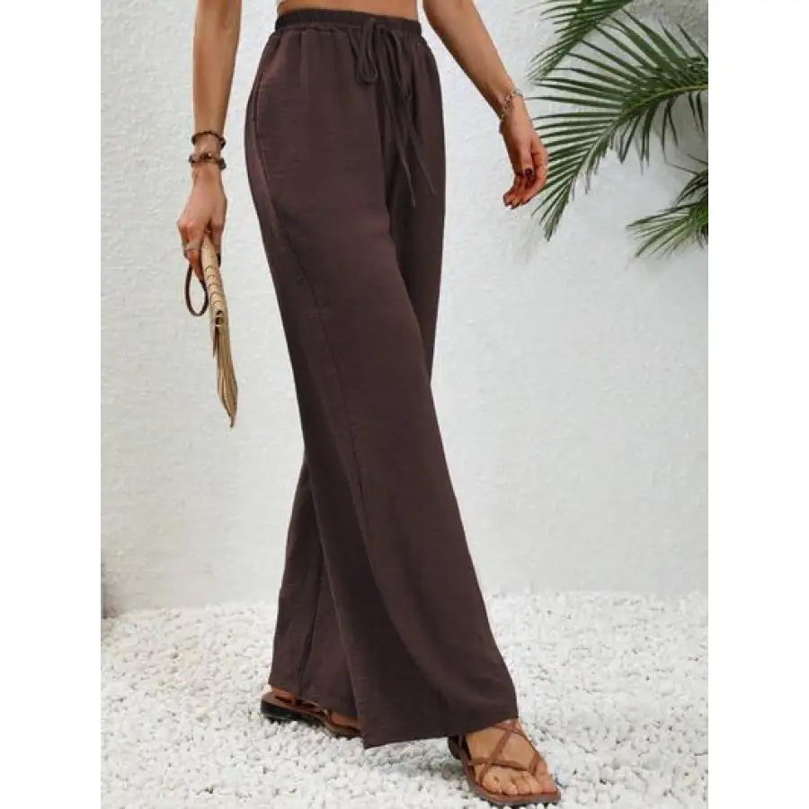 Easy Wide Leg Drawstring Pants