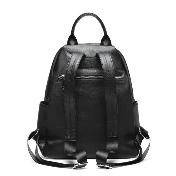 Genuine Leather Backpack for Women – Durable Cowhide Travel Bag 2025 Trend
