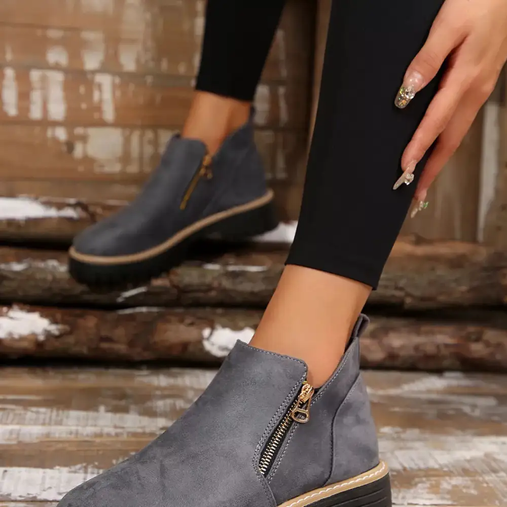 Side-Zip Ankle Boots