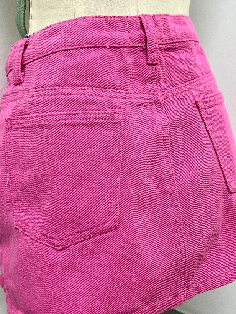 Fuchsia A-Line Skirt