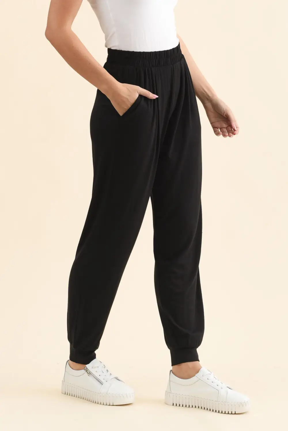 Viscose Stretch Lightweight Jogger Pants