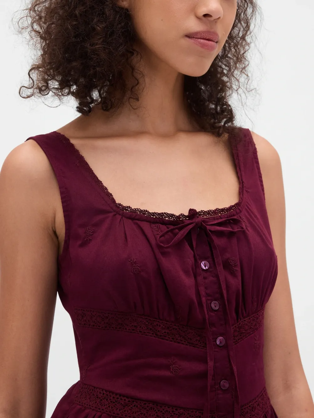 Sleeveless Breathable Button Up Dress