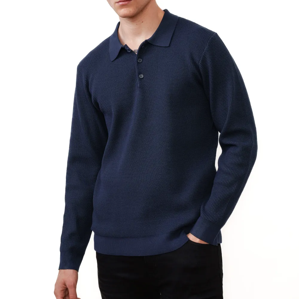 Refined Regular Fit Polo Collar Knit Polo Shirt
