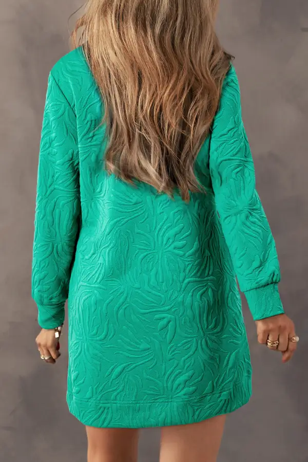 Drape Zip Front Dress