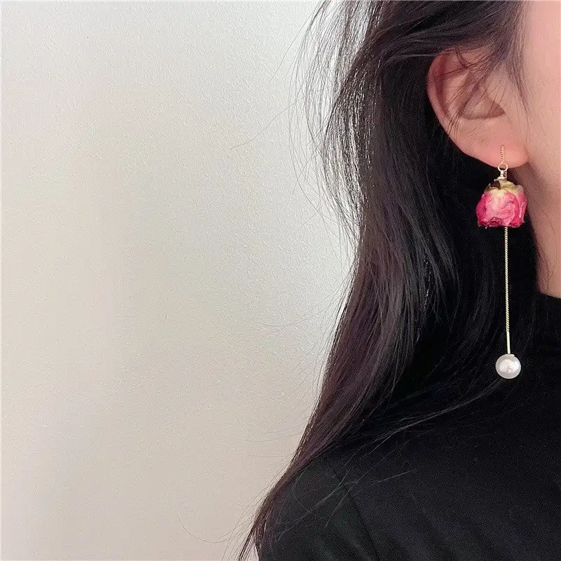 Floral Threader Earrings