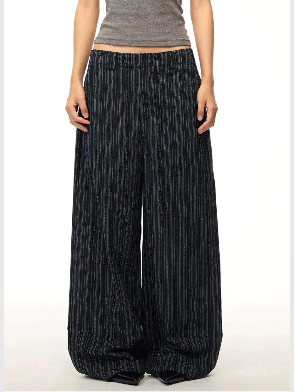 Wide-Leg Graphic Pants