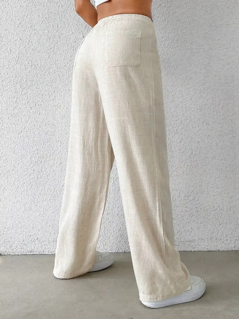 Relaxed High Waisted Wide Leg Pants