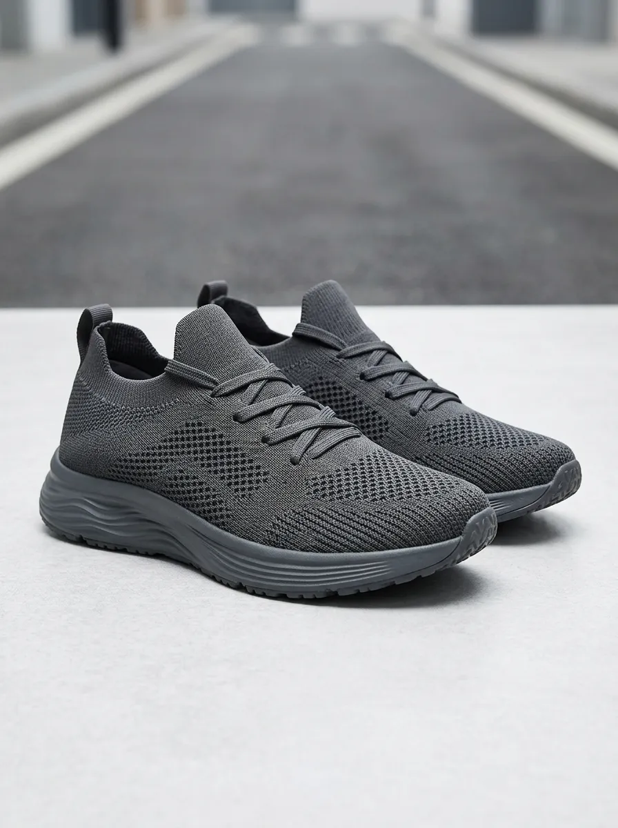 Men's Knit Minimalist Mesh Athletic Sneakers